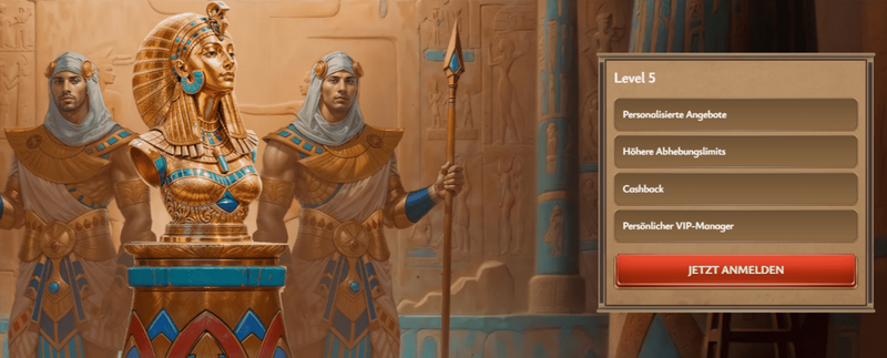 VIP-Programm Level 5 im Vicibet Casino Deutschland mit Cashback und persönlichem Manager